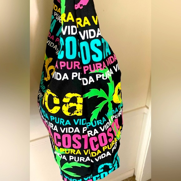 COSTA RICA🌴“Pura Vida”🌴GROCERY TRAVEL BEACH SHOULDER TOTE  BAG 🌟NWOT🌟 - Picture 7 of 12